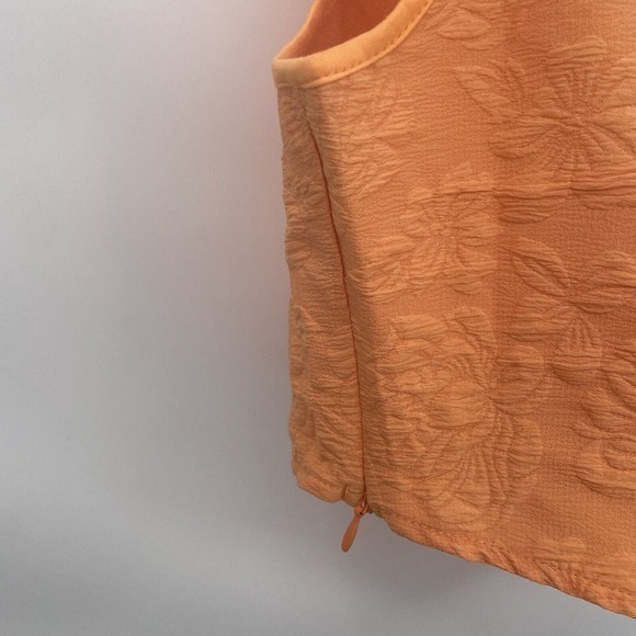 Salamt Orange Floral Embossed Corset Point Cropped Tank Size‎ Medium-10Y - Picture 3 of 4